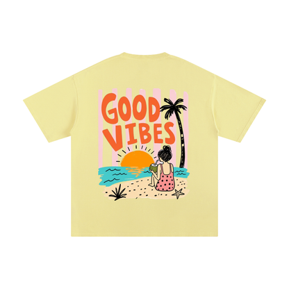 Kindora Pure Cotton Good Vibes T-Shirt