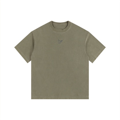 Kindora Vintage Washed Oversized Cotton T-Shirt