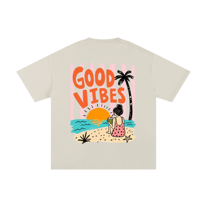Kindora Pure Cotton Good Vibes T-Shirt