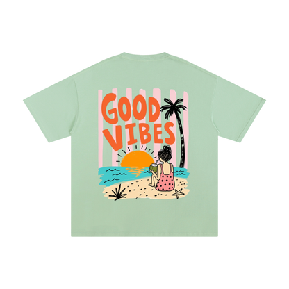 Kindora Pure Cotton Good Vibes T-Shirt