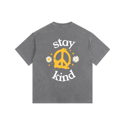 Kindora Vintage Washed Oversized Cotton T-Shirt
