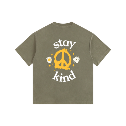 Kindora Vintage Washed Oversized Cotton T-Shirt