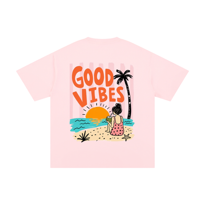 Kindora Pure Cotton Good Vibes T-Shirt