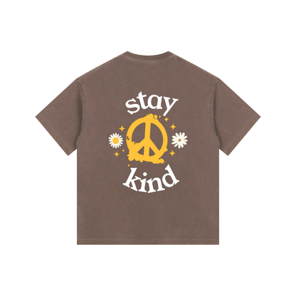 Kindora Vintage Washed Oversized Cotton T-Shirt